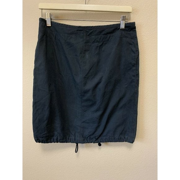 APC  France  Navy A Line Zippers Skirt Size 40/ US 10 EUC - Picture 2 of 7